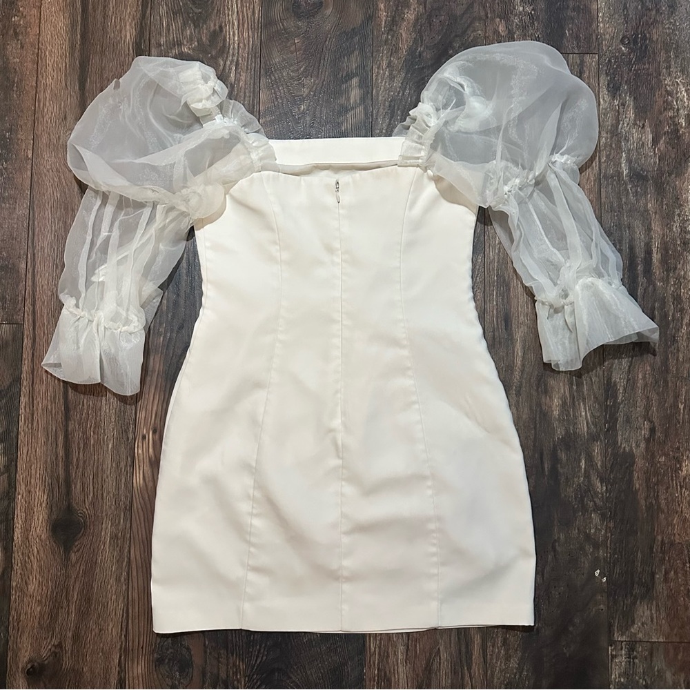 Amanda Uprichard x PYRMD Tia mini dress in ivory size medium - Picture 5 of 16